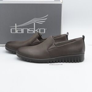 NEW Women's Size 8.5-9 / EUR 39 Dansko Linley Burnished Calf Leather Shoes Gray